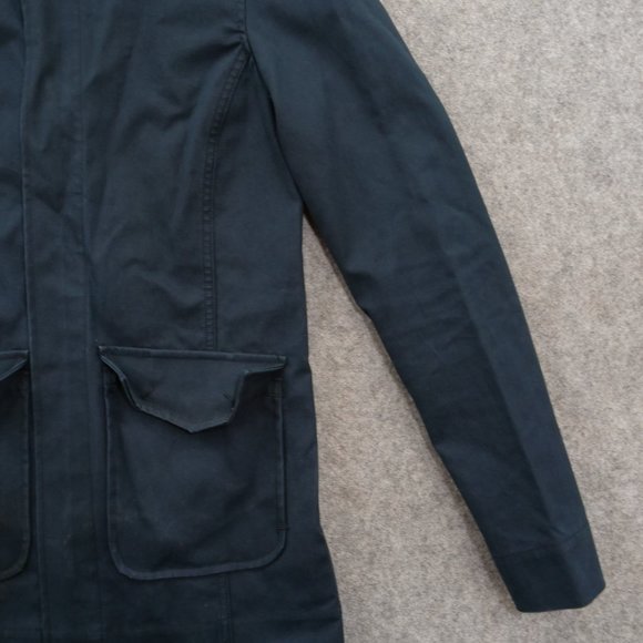 Aether Jacket Womens Small 1 Blue Hooded Full Zip Rain Pockets Long Sleeve - Picture 5 of 14